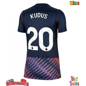 Tottenham Hotspur Mohammed Kudus #20 Replica Away Stadium Shirt for Women 2026-27 Short Sleeve
